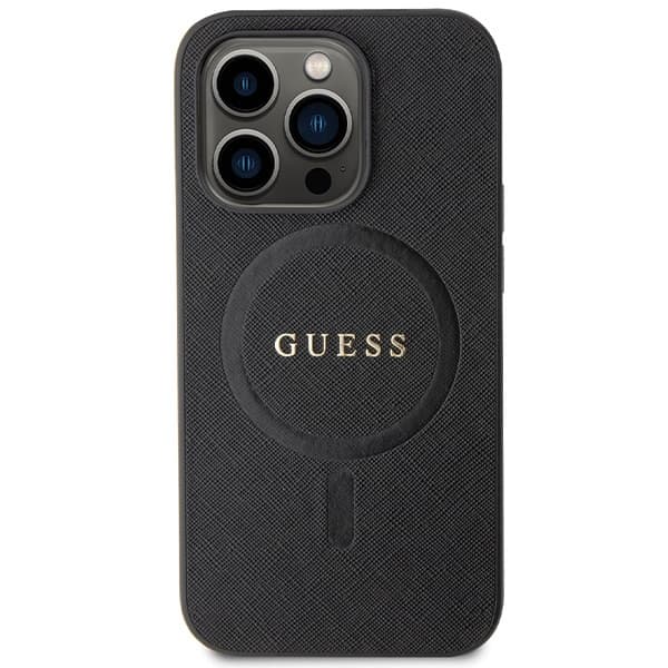 Ovitek Guess Saffiano MagSafe za iPhone 14 Pro - črn 3