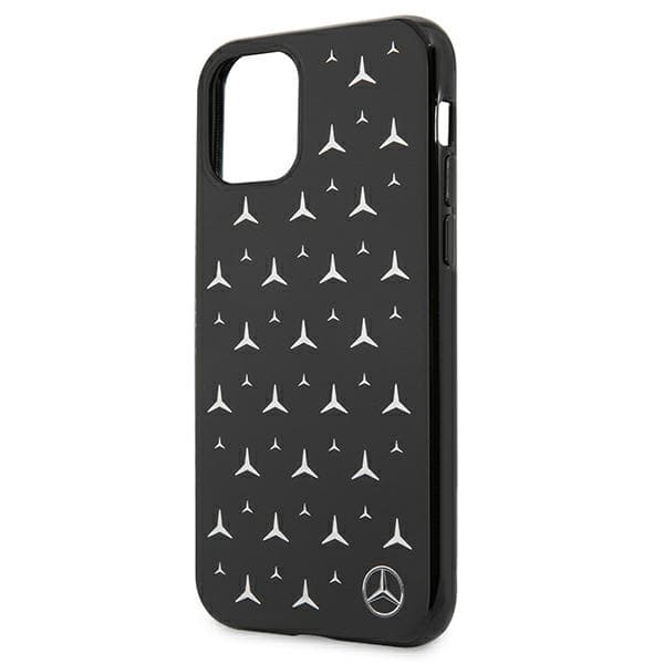 Ovitek Mercedes Silver Stars za iPhone 11 / Xr - črn 3