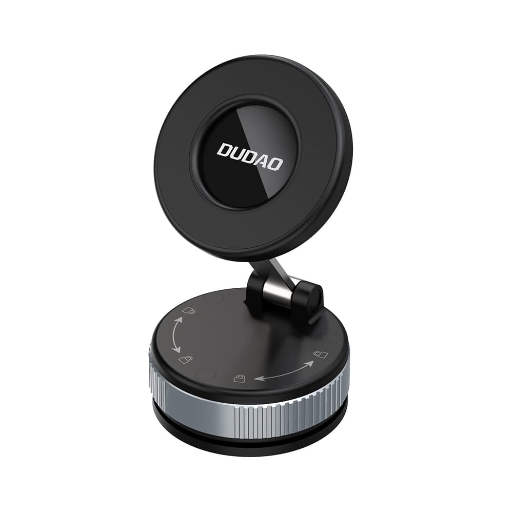 Dudao F24 PRO Magnetni avtomobilski nosilec MagSafe (sesalna noga) - Črn
