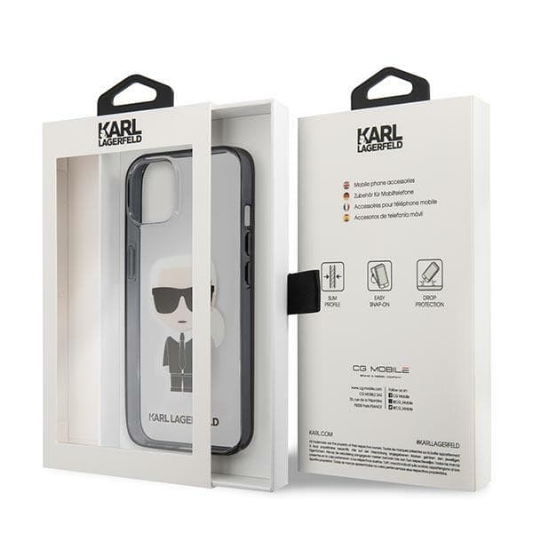 Karl Lagerfeld Ikonik Karl ovitek za iPhone 13 mini - prozoren 8