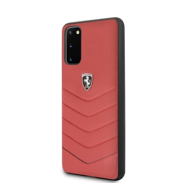 Ferrari Heritage Quilted ovitek za Samsung Galaxy S20 - rdeč 2
