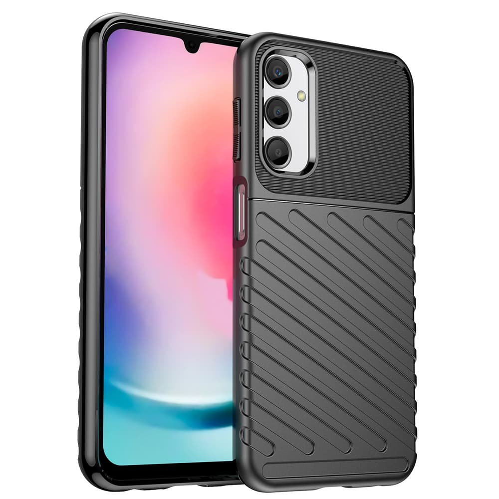 Thunder Case ovitek za Samsung Galaxy A24 4G (silikon, črn)