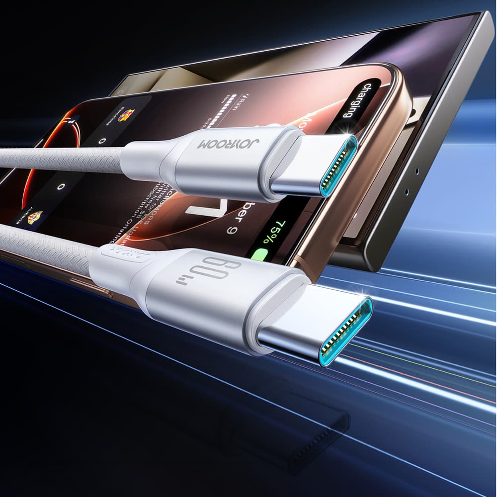 Joyroom S-A28 USB-C - USB-C 60W kabel 2m (bel) 2