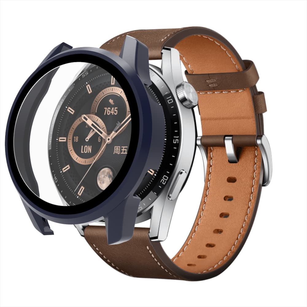 Hurtel Zaščitno steklo za Huawei Watch GT3 42mm s ohišjem - temno modra