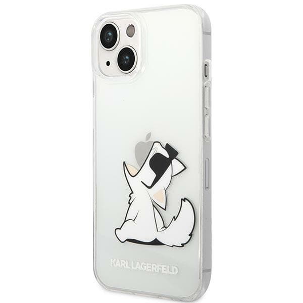 Karl Lagerfeld ovitek za iPhone 14 Plus Choupette Fun, prozoren 2