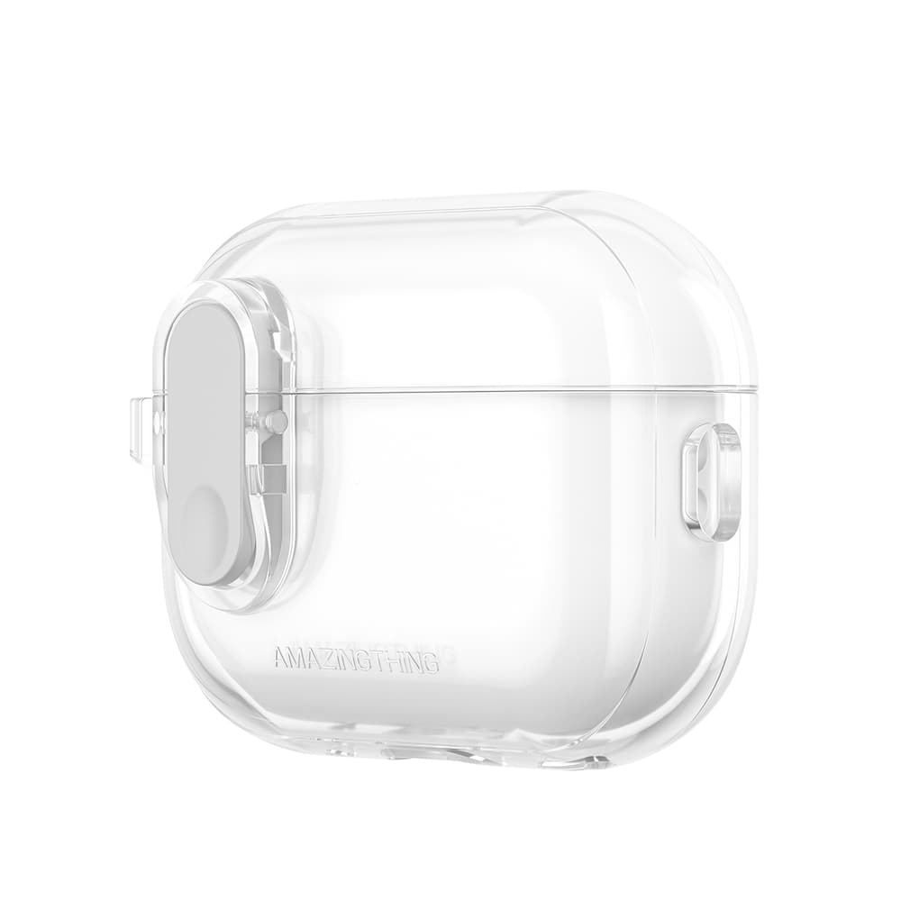 Minimalistična silikonska ovitek za AirPods Pro 2 - prozorna 3