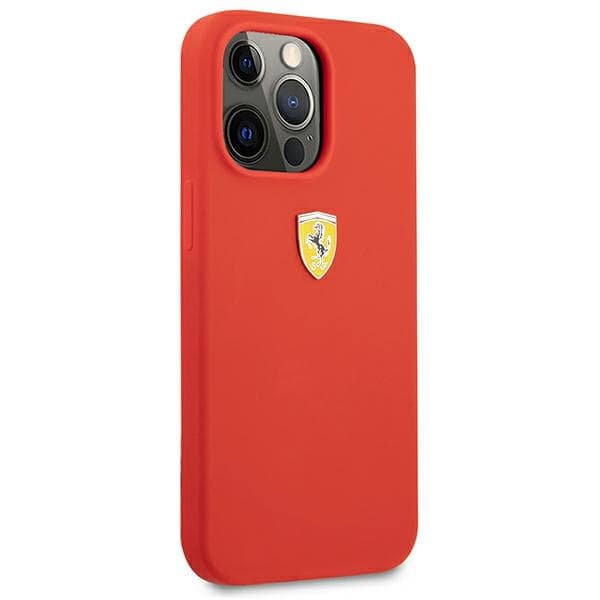 Ferrari Silicone ovitek za iPhone 13 Pro Max 6.7" - rdeč 4