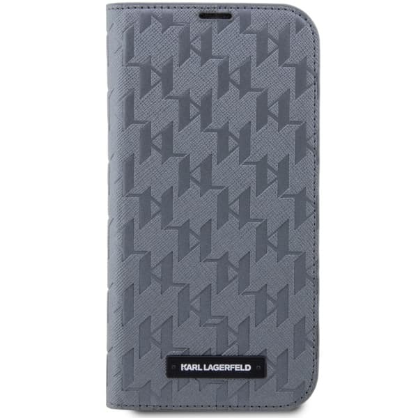 Karl Lagerfeld Saffiano Monogram ovitek denarnica za iPhone 14 Pro Max 6.7" 3