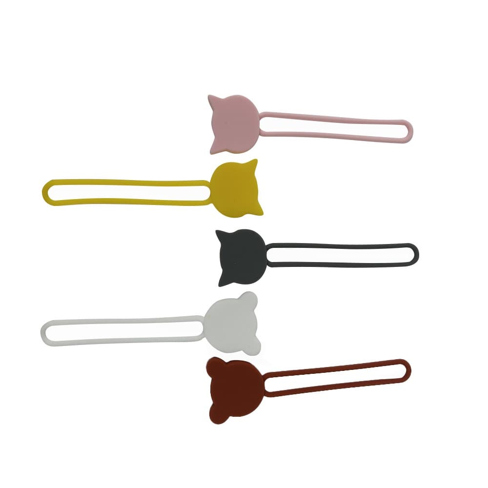 Silikonski organizator kablov - siv 4