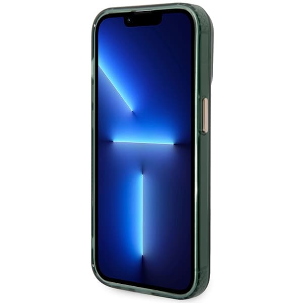 Ovitek Guess Gold Outline Translucent MagSafe za iPhone 14 Pro, zelen 5