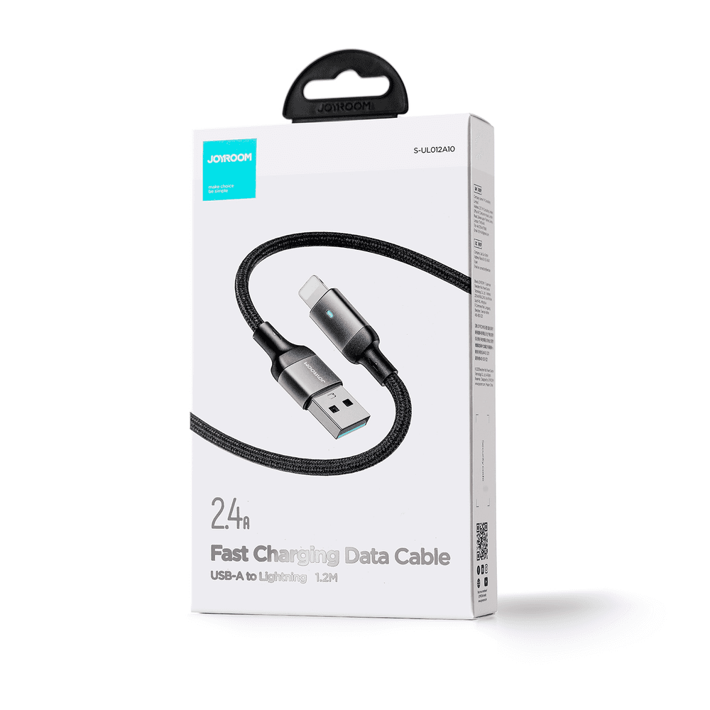 Kabel Joyroom Extraordinary Series A10 USB-A / Lightning 2.4A 1,2 m - črn 5