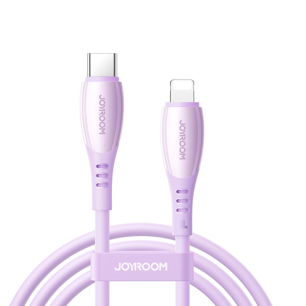 Joyroom S-A59 Vibrant 30W kabel USB-C na Lightning, 1.2m - vijoličen