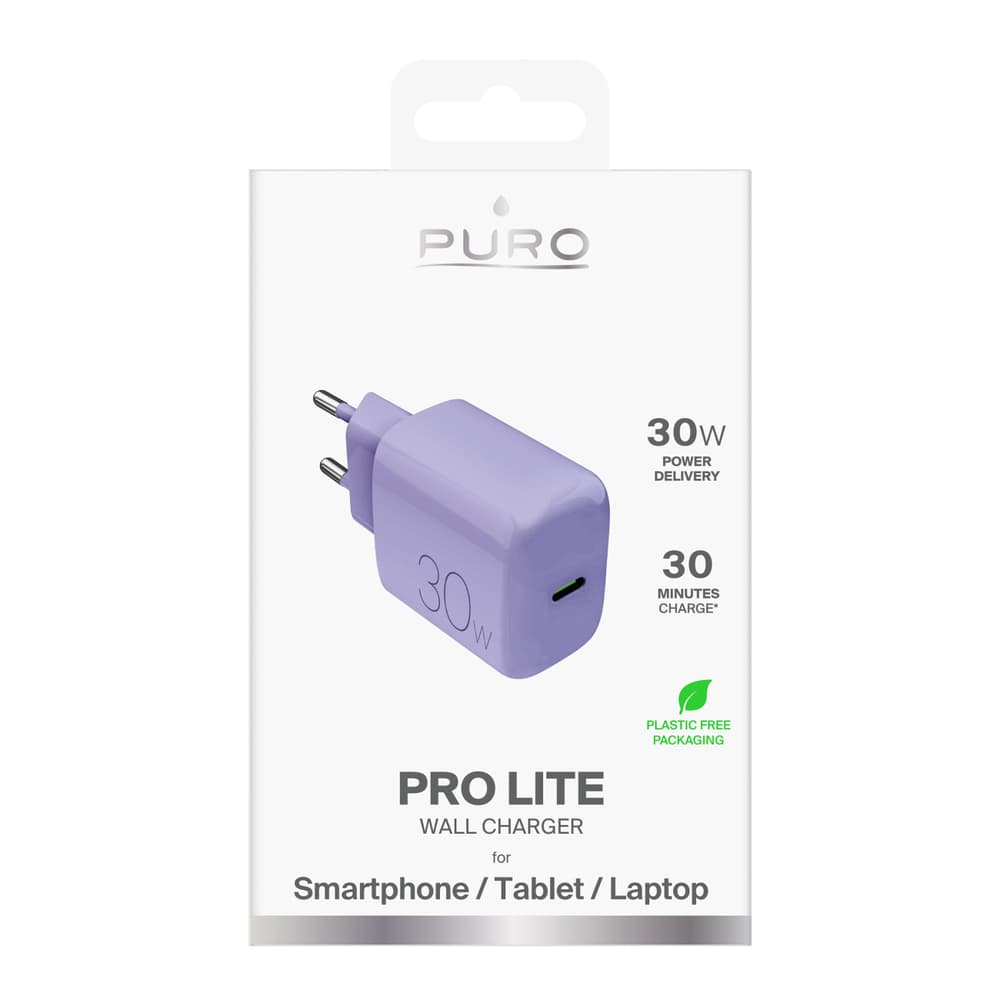 Puro Pro Lite 30W USB-C polnilec (škrlat) 2
