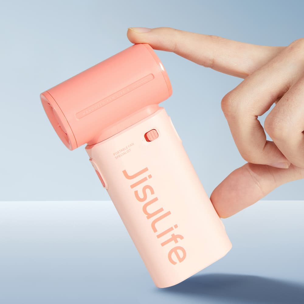 Jisulife ročni ventilator Life9, 5000mAh, roza 6