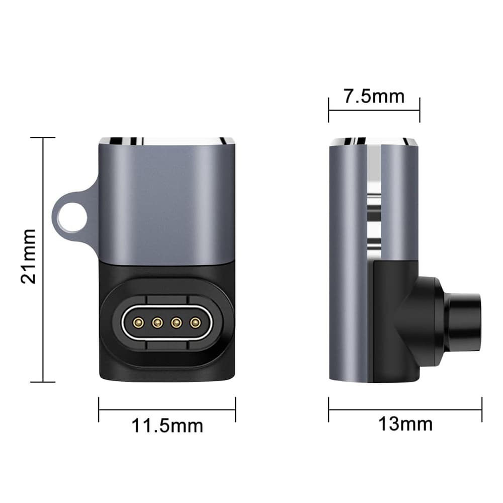 Wozinsky WAYGS1 USB-C adapter za Garmin pametno uro - siv 2