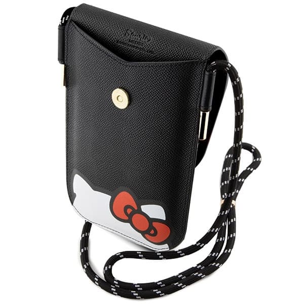 Usnjena torbica Hello Kitty Leather Hiding Kitty Cord - črna 5