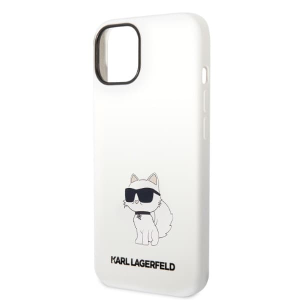 Karl Lagerfeld Silicone Choupette etui za iPhone 14 Plus - bela 6