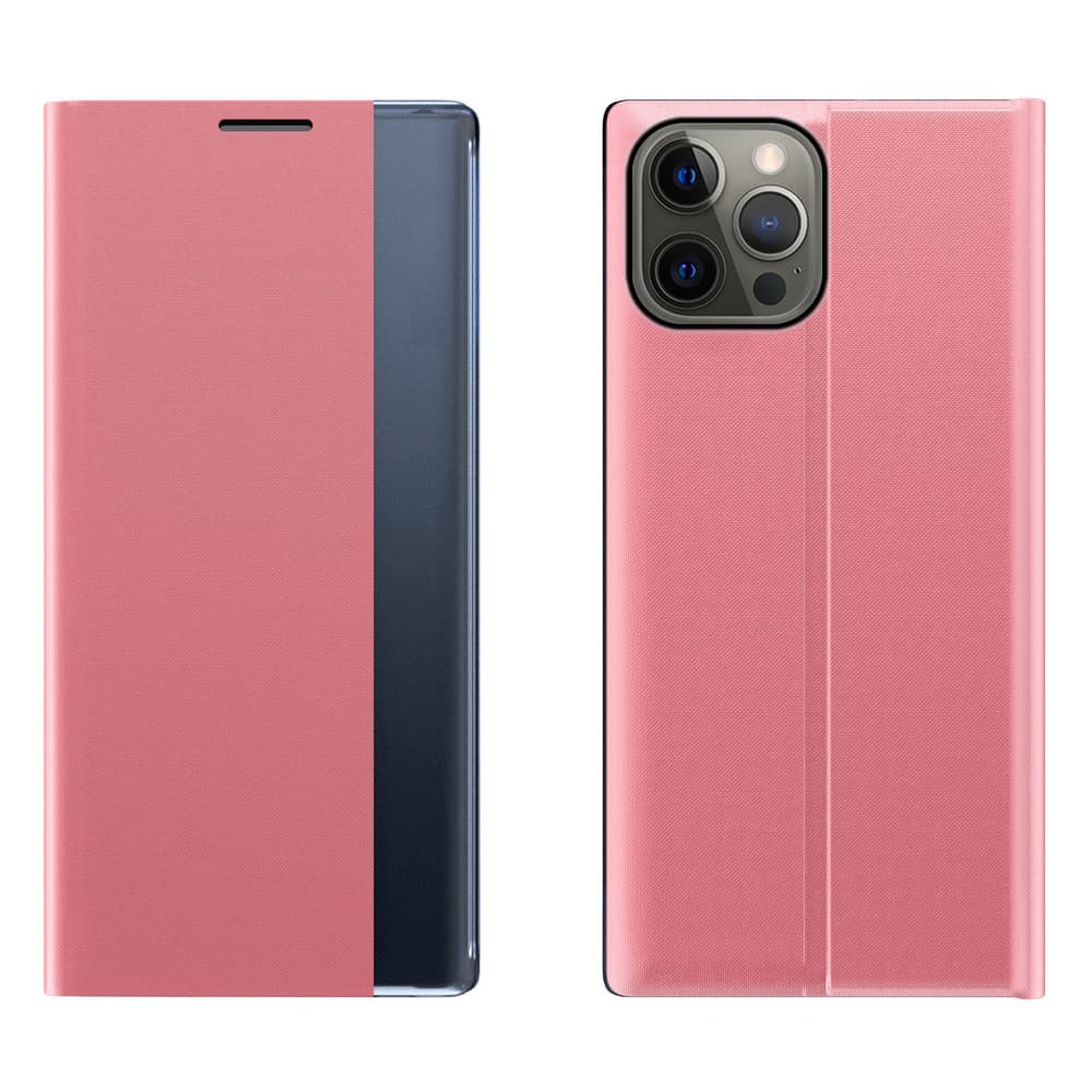 Sleep Case etui za iPhone 13 Pro Max z okencem, roza