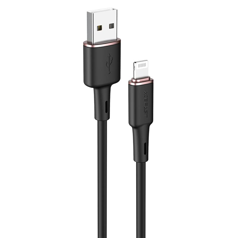 Acefast kabel MFI USB - Lightning 1.2m, 2.4A - Črn