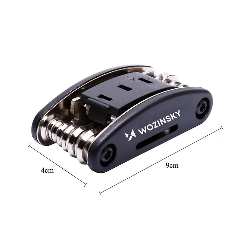 Wozinsky WWZ-01N 16-v-1 večnamensko orodje za kolo, žepni nož, črno 2