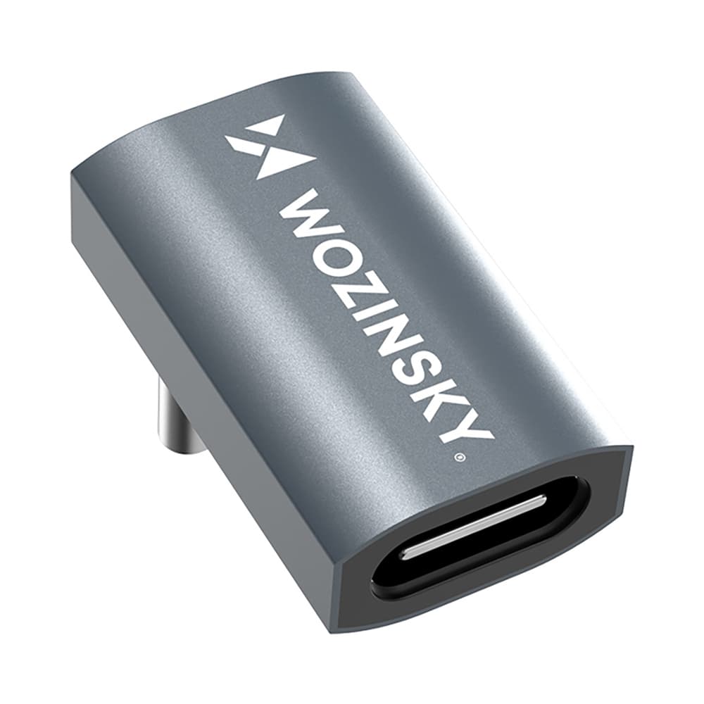 Wozinsky WPKF-01 Kotni USB-C na USB-C 40Gb/s 240W 8K OTG adapter (siv)