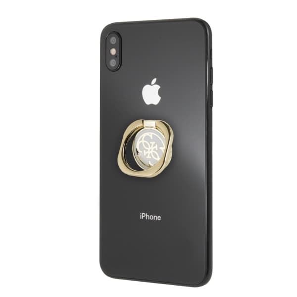 Guess obročasti nosilec GURSEQGWH za telefon - zlato/bel