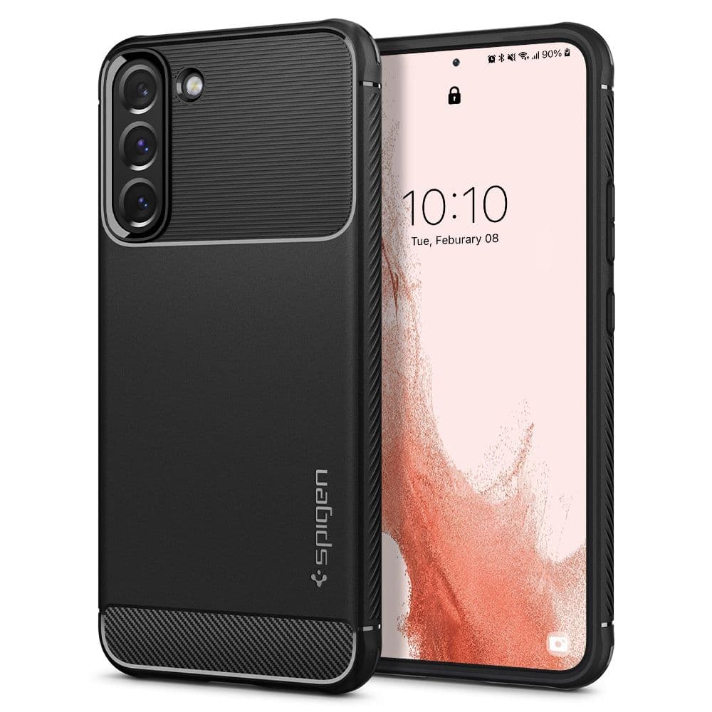 Spigen Rugged Armor ovitek za Samsung Galaxy S22, mat črn