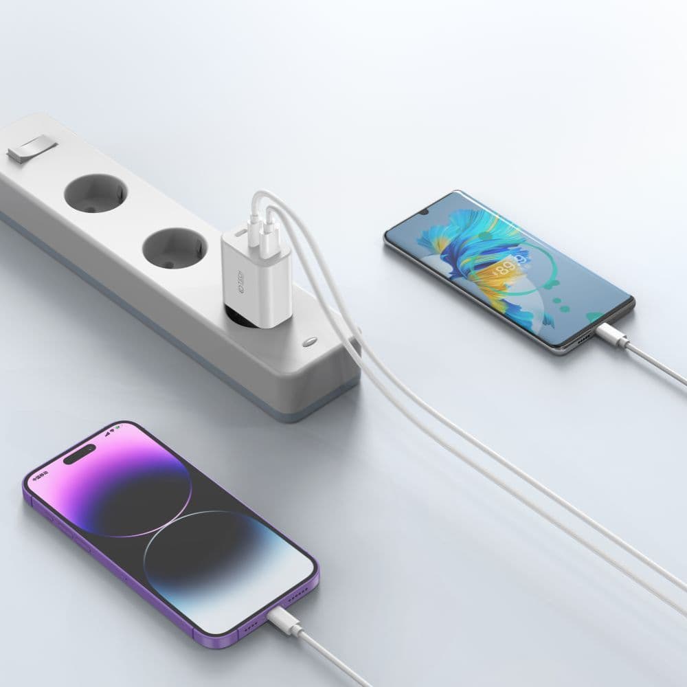 Tech-Protect NC30W polnilec 2x USB-C PD 30W / USB-A QC 3.0 - bel 4