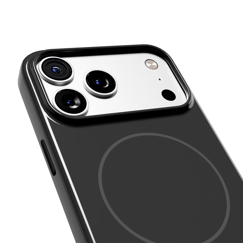 Puro Pulse ovitek za iPhone 17 Pro Max, polikarbonat, črn - MagSafe 8