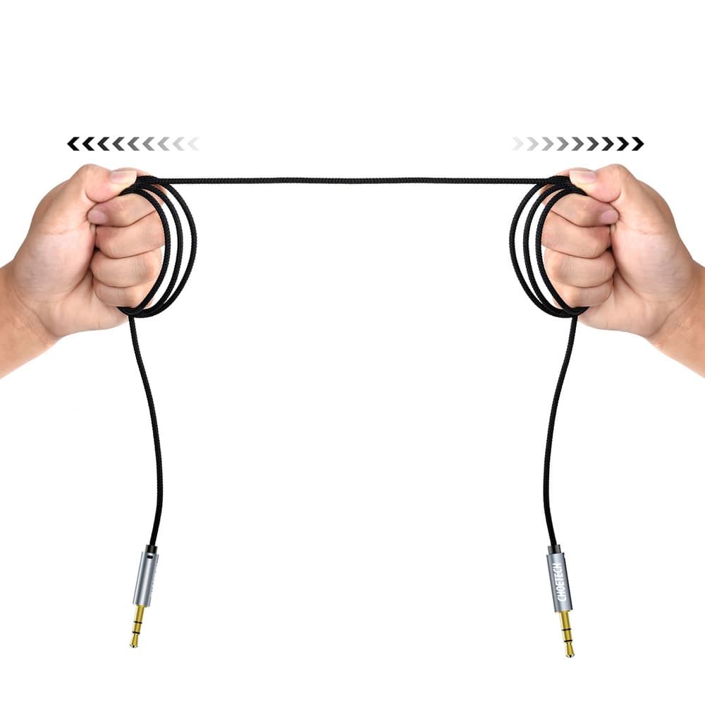 Choetech AUX002 kabel mini jack 3.5mm / mini jack 3.5mm, 1.2m - črn 3