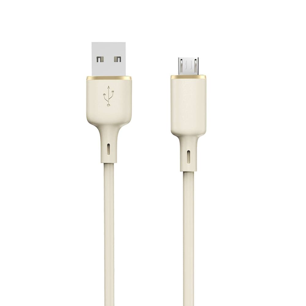 Kabel Dudao L7SM USB-A - Micro USB 5A, 1m, bež