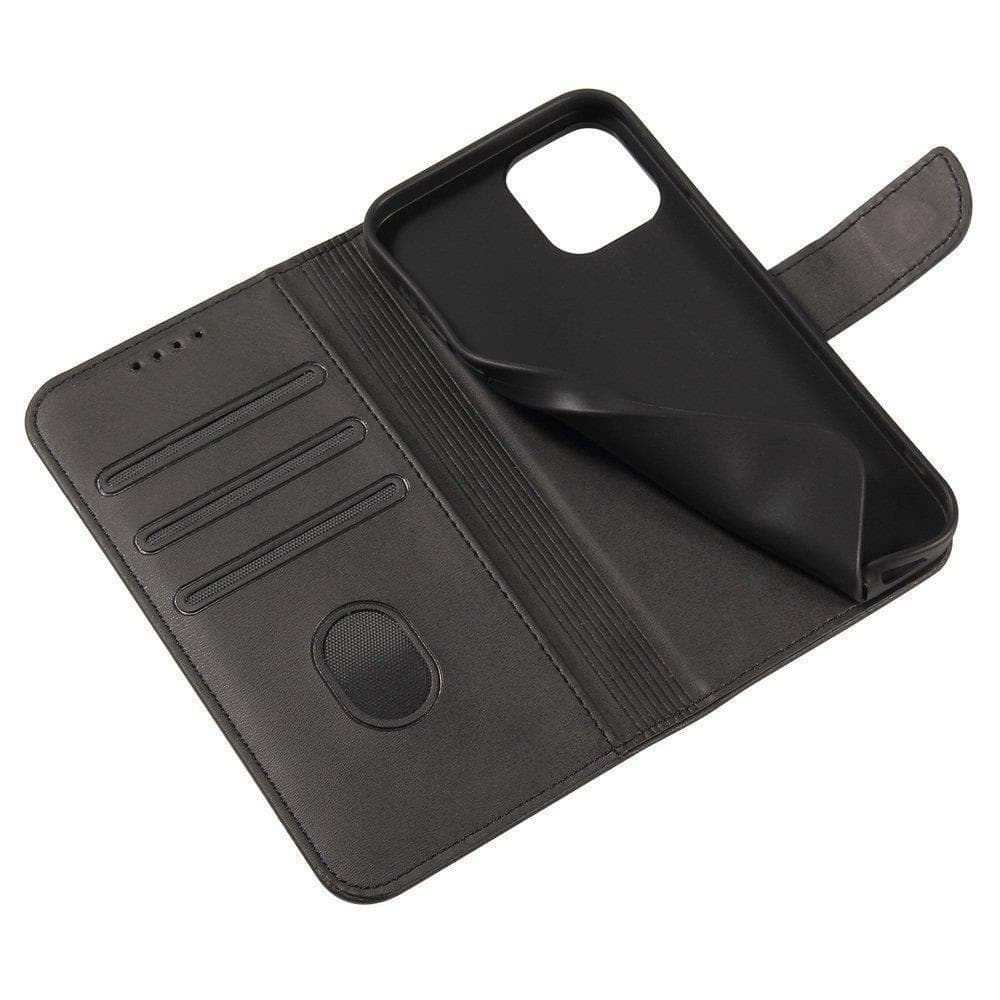 Hurtel Magnet Case ovitek s preklopom za OnePlus Ace, črn 7