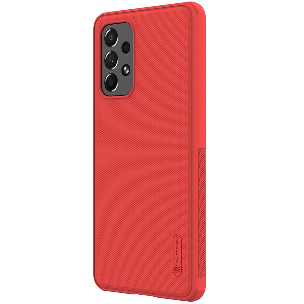 Nillkin Super Frosted Shield Pro ovitek za Samsung Galaxy A73 rdeč 2