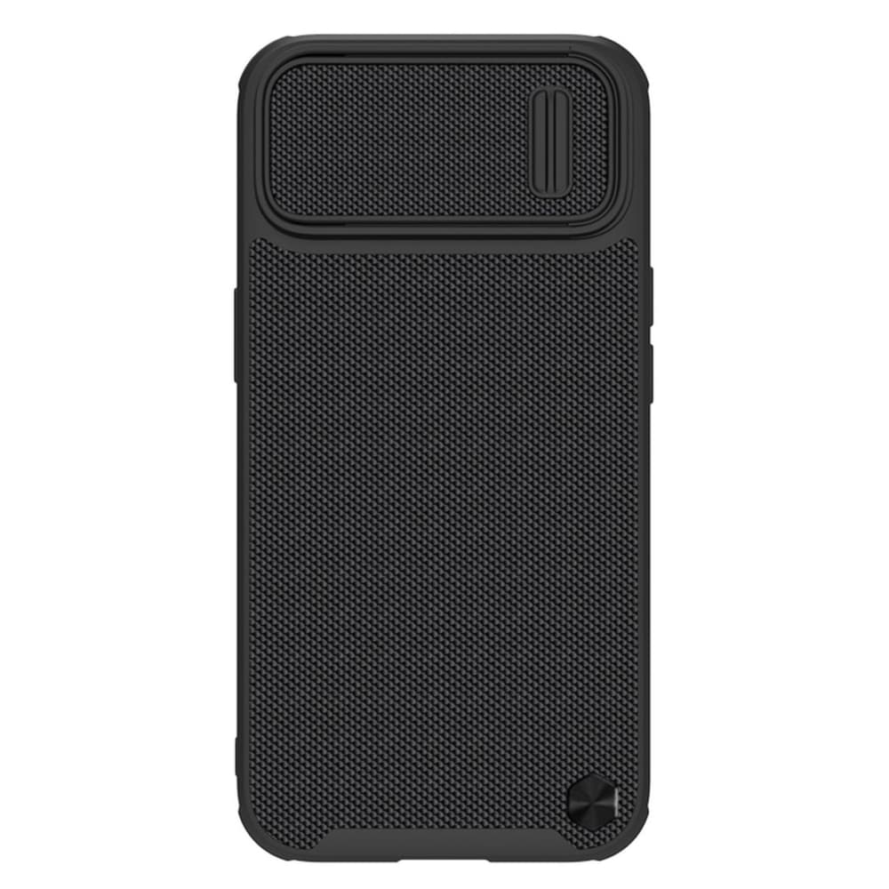 Ovitek Nillkin Textured S za iPhone 14, ojačan z zaščito kamere, črn