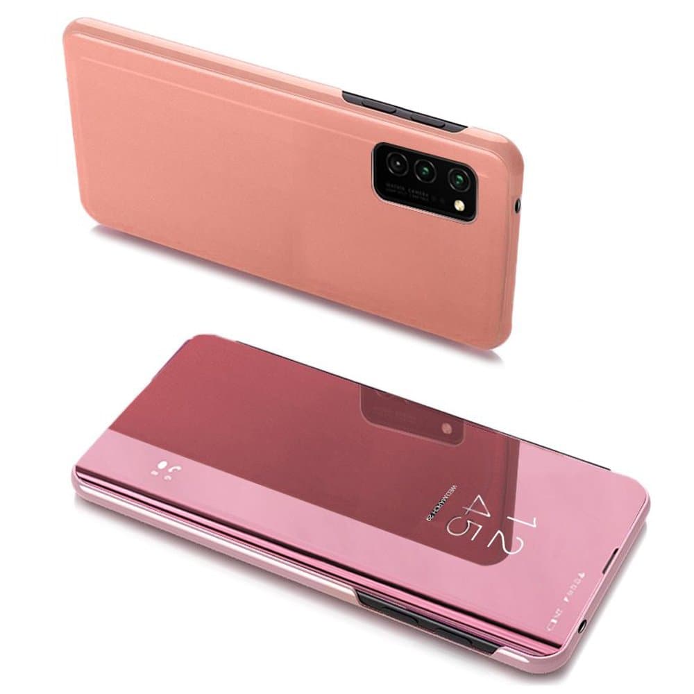 Preklopni ovitek Clear View za Samsung Galaxy A03s, roza