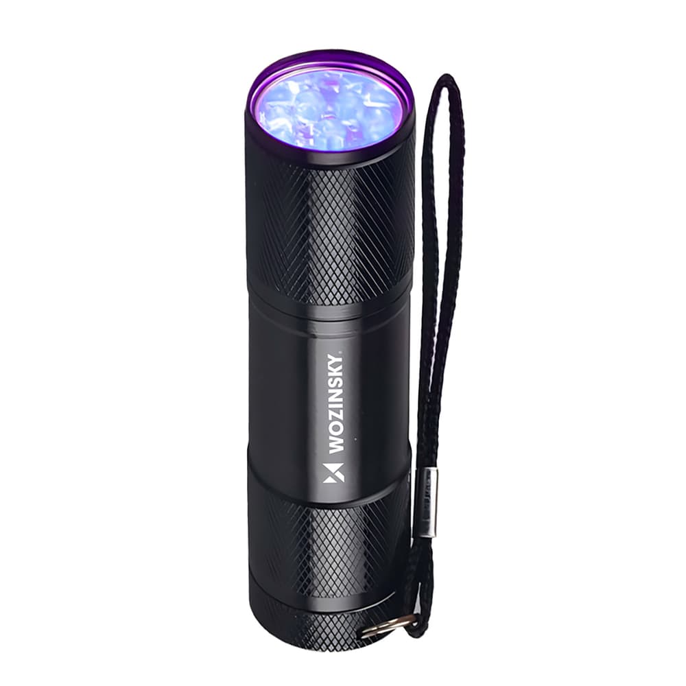 Wozinsky WLD-9L UV svetilka, IP65, za sledi, 9 LED, črna