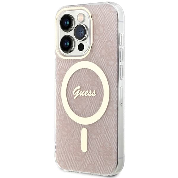 Guess IML 4G MagSafe etui za iPhone 15 Pro - roza 2