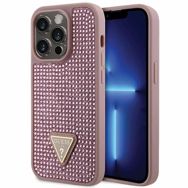Ovitek za iPhone 14 Pro Guess GUHCP14LHDGTPP, roza