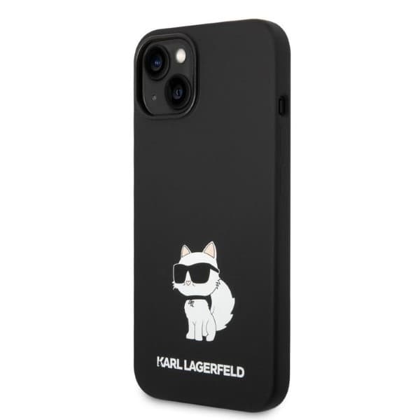 Karl Lagerfeld Silicone Choupette etui za iPhone 14 Plus - črna 2