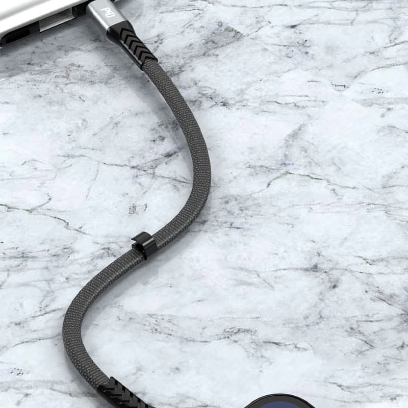 Dudao Lightning - USB-C PD 20W kabel, 0.23m, črn 4