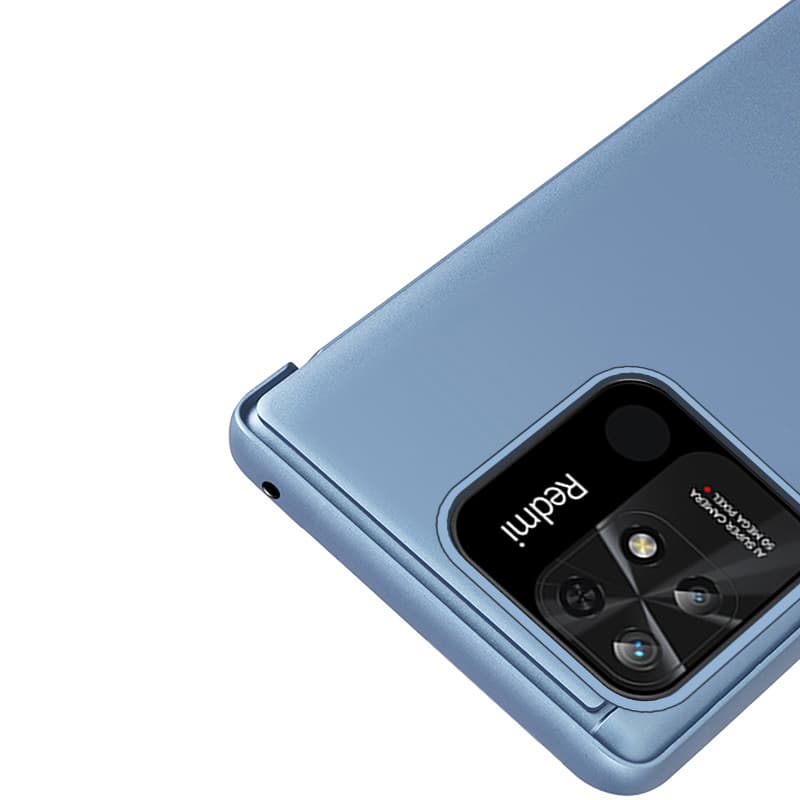 Hurtel Clear View Case etui za Xiaomi Redmi 10C s preklopom, črn 8