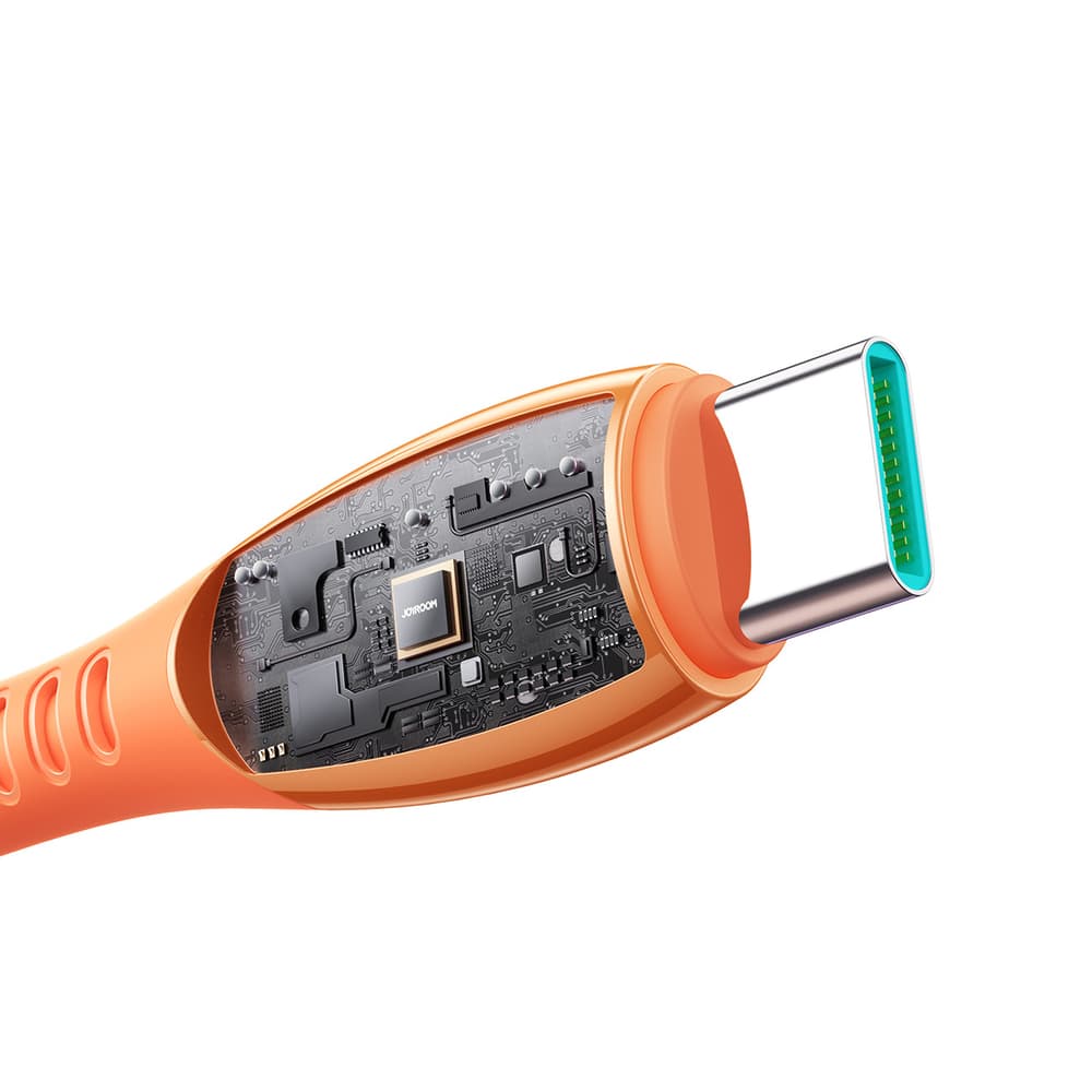 Joyroom S-A59 Vibrant 3A kabel USB-A na USB-C, 1.2m - oranžen 4