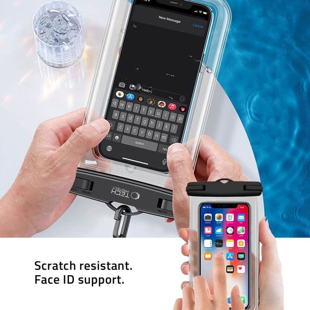 Tech-Protect vodoodporen etui UWC7 za naprave do 6.9" - roza 2