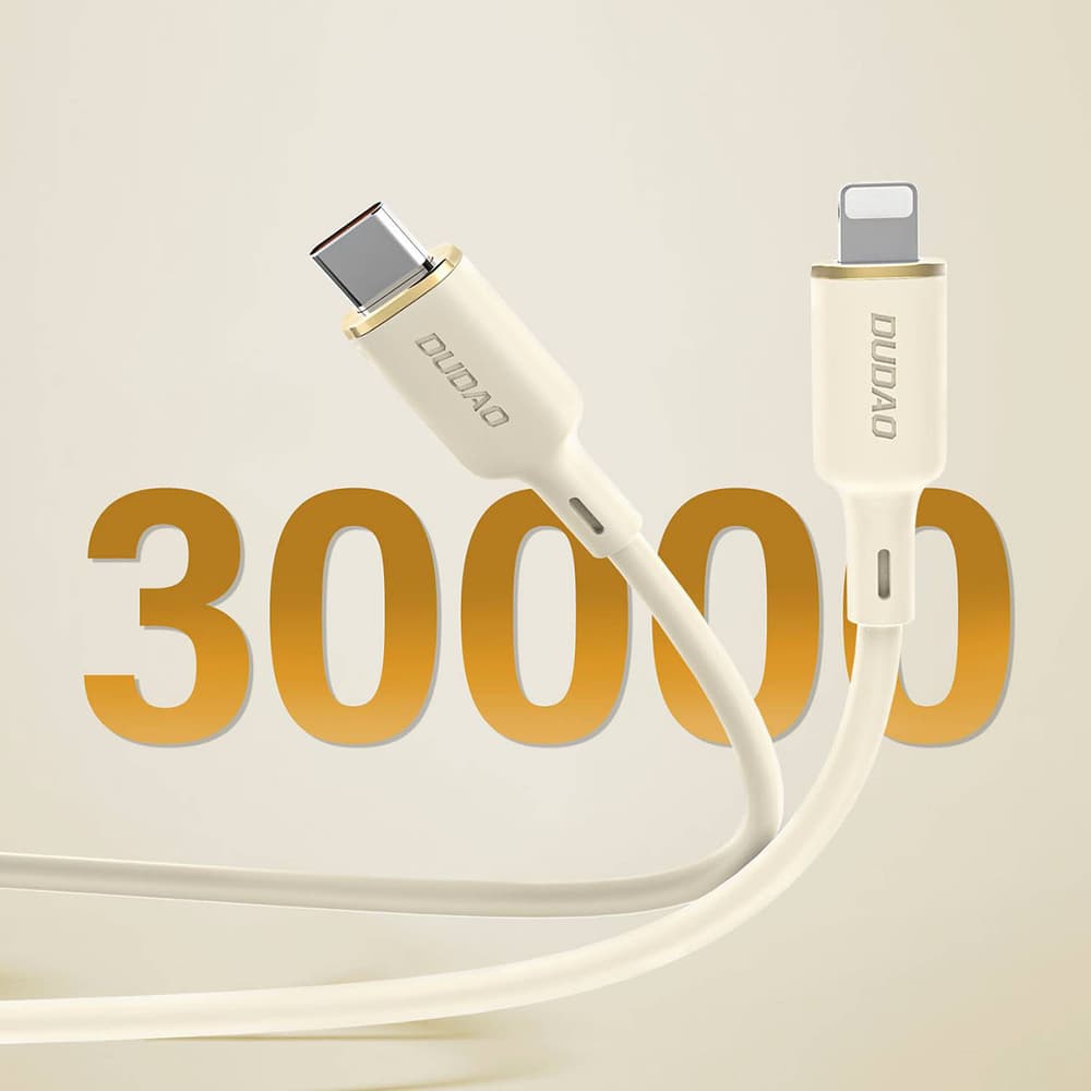 Dudao L7SCL kabel USB-C na Lightning 30W, 2m, bež 4