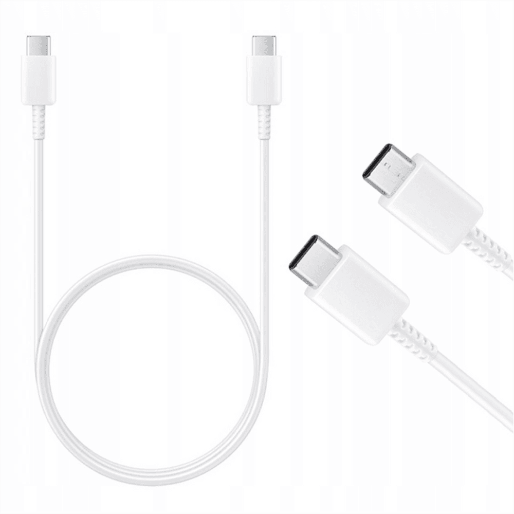 Samsung EP-DA905BWE USB-C - USB-C 3A kabel 1m, bel (nadomestno pakiranje)