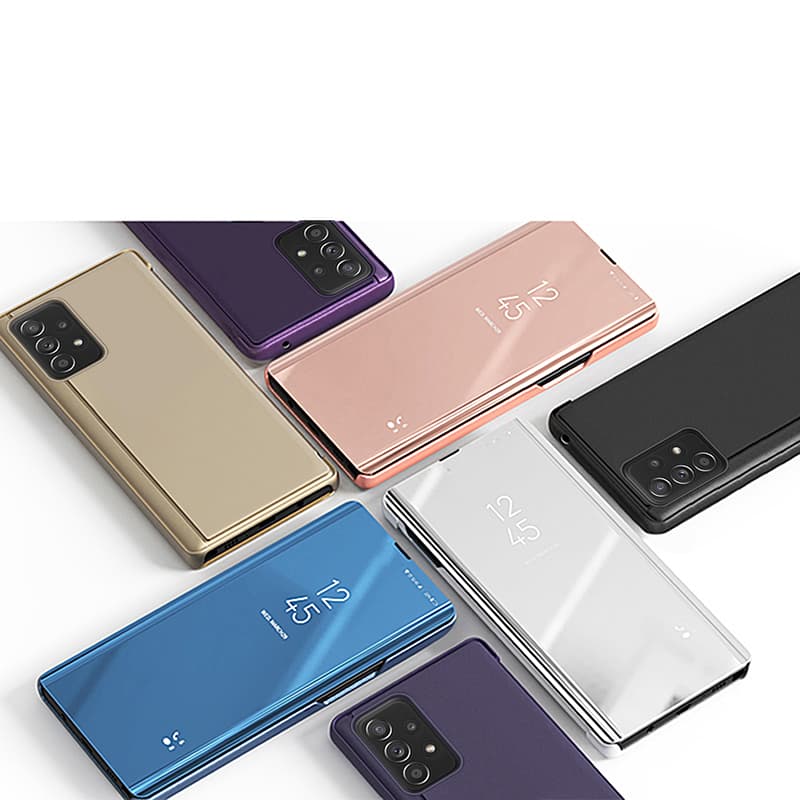 Hurtel Clear View Case preklopni ovitek za Samsung Galaxy A73 modra 4