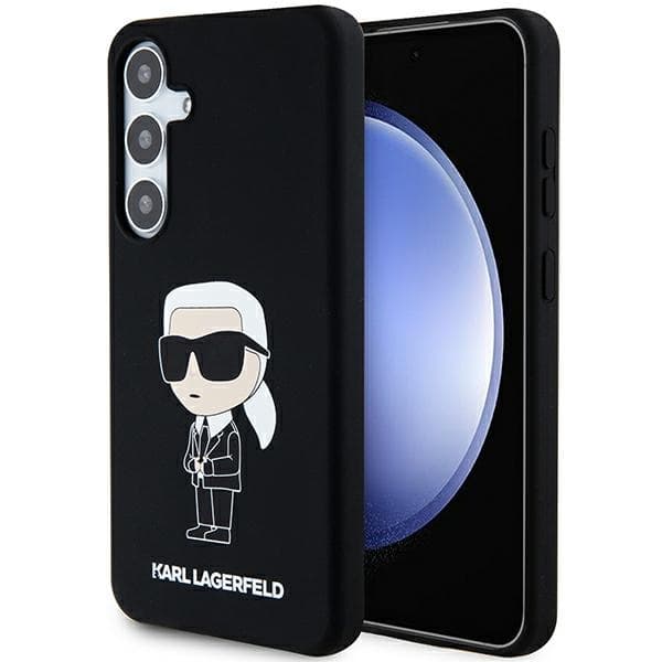 Karl Lagerfeld Silicone Ikonik ovitek za Samsung Galaxy S24+ - črna