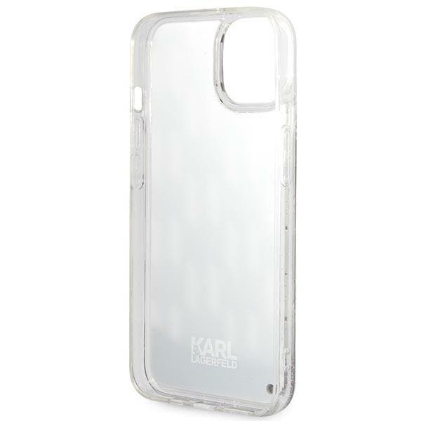 Karl Lagerfeld ovitek za iPhone 14 Plus (6,7") Liquid Glitter Monogram, črn 7