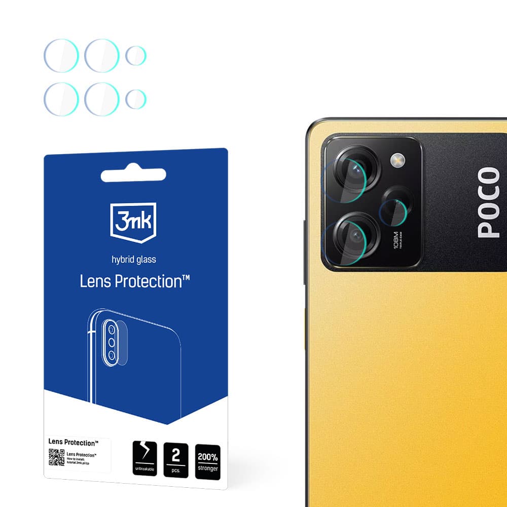 3mk Lens Protection™ hibridno steklo kamere za Poco X5 Pro 5G