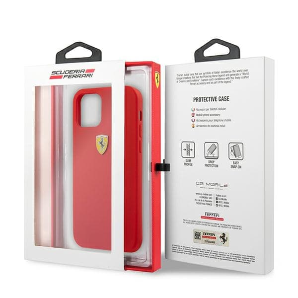 Ferrari Silicone ovitek za iPhone 13 mini 5.4" - rdeč 8